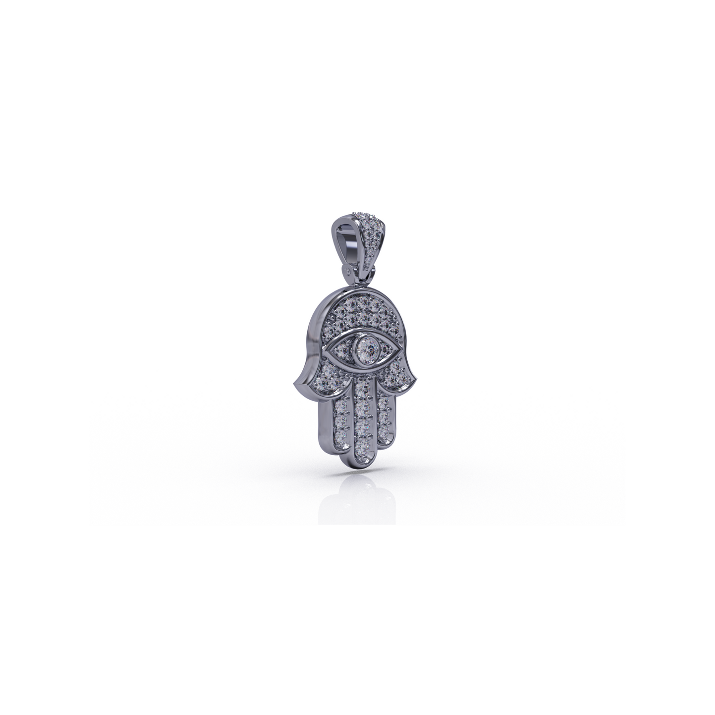 Hamsa Necklace | Silver Hamsa hand pendant