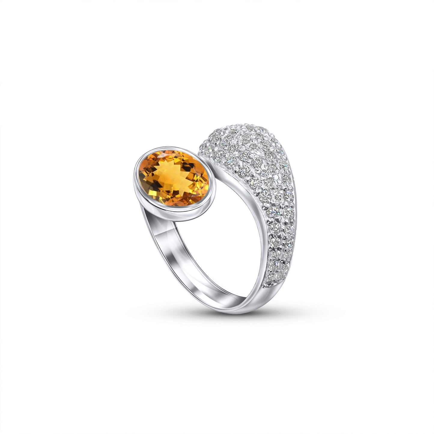 Gold Gemstone Rings | White Gold Ring