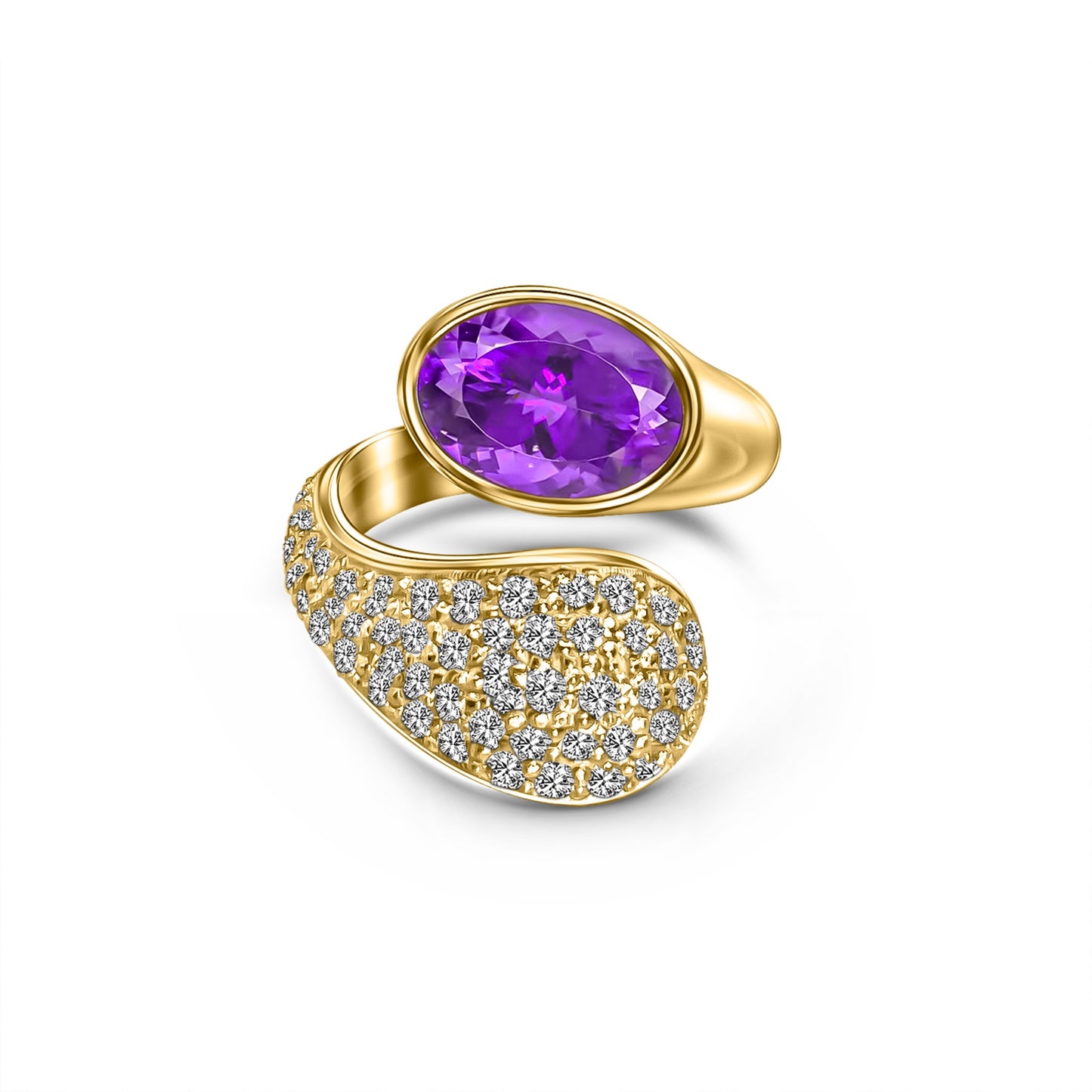 Gold Gemstone Ring | Yellow Gold Ring
