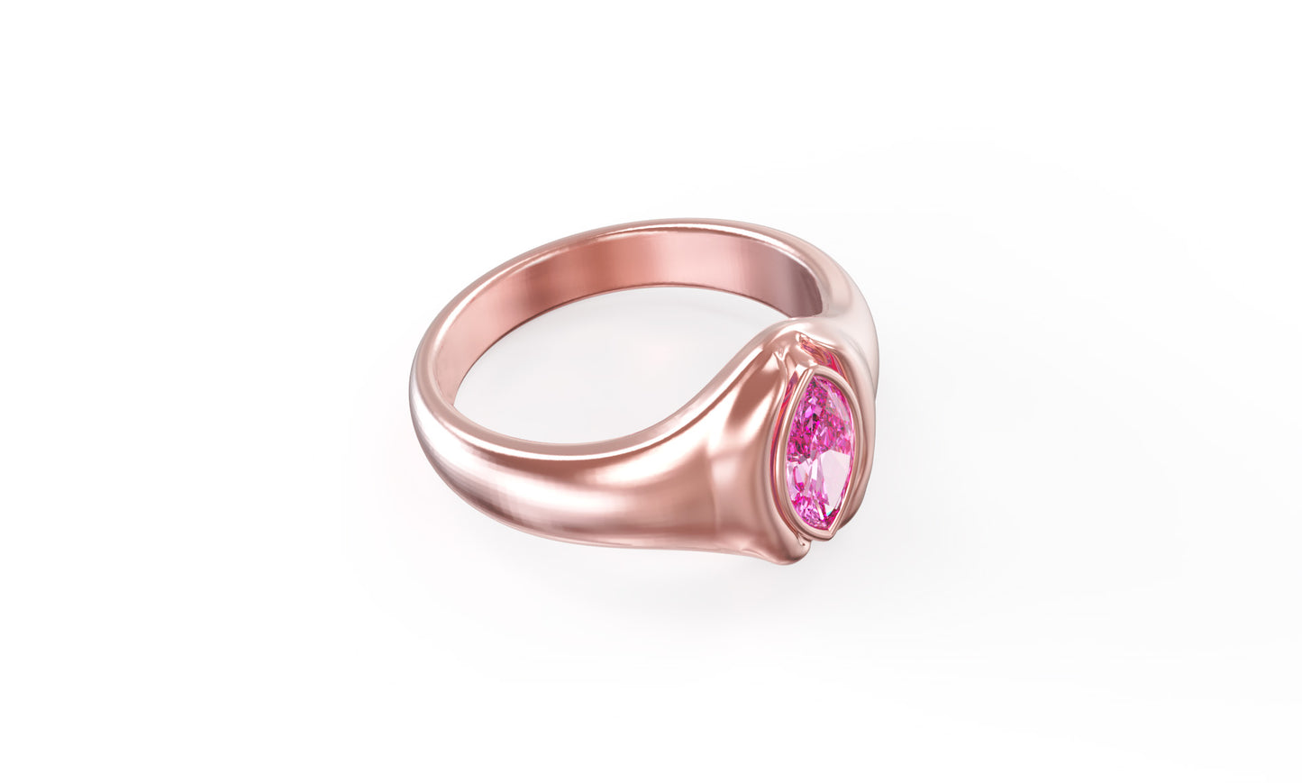 Signet Ring For Women | Rose Gold Signet Ring
