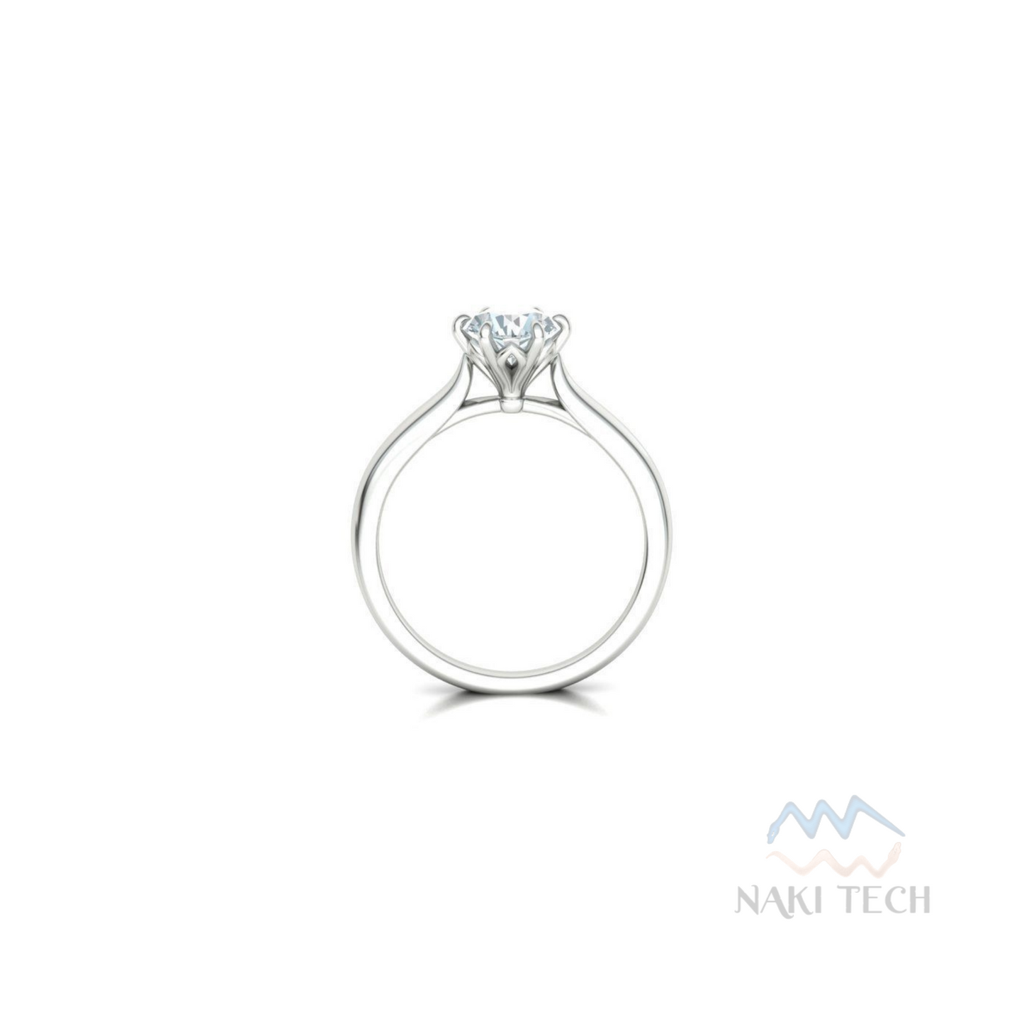 Diamond 3 Carat Engagement Ring | White Gold Engagement Rings