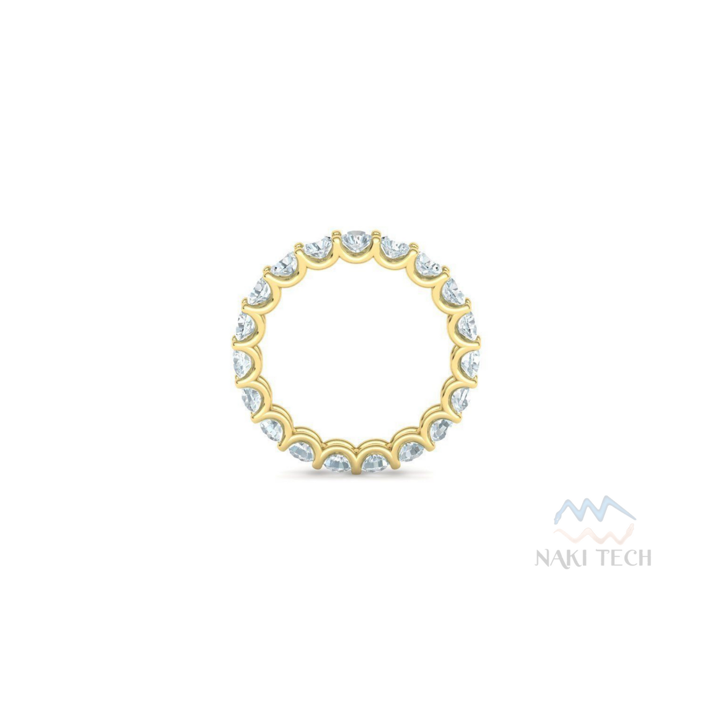 Emerald Cut Eternity Band | Gold Eternity Band