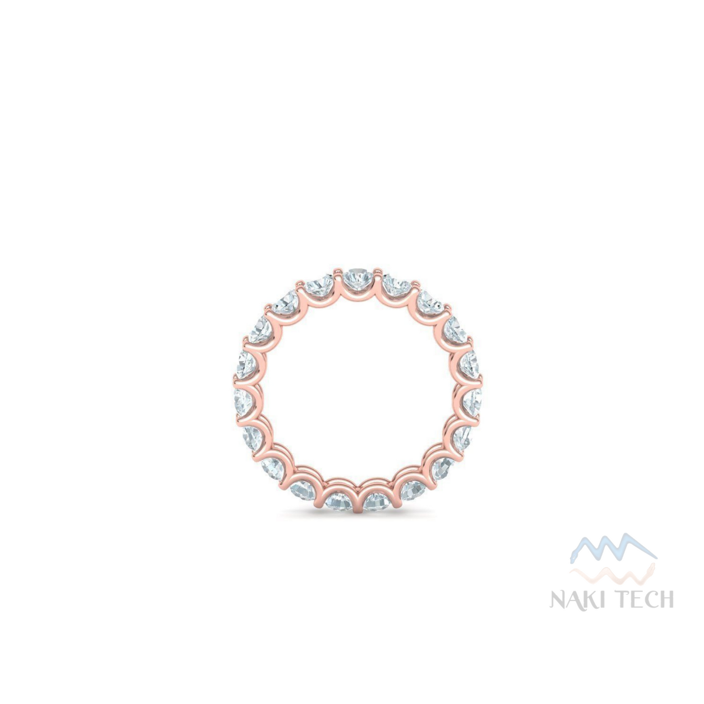 Emerald Cut Eternity Band | Rose Gold Eternity Band