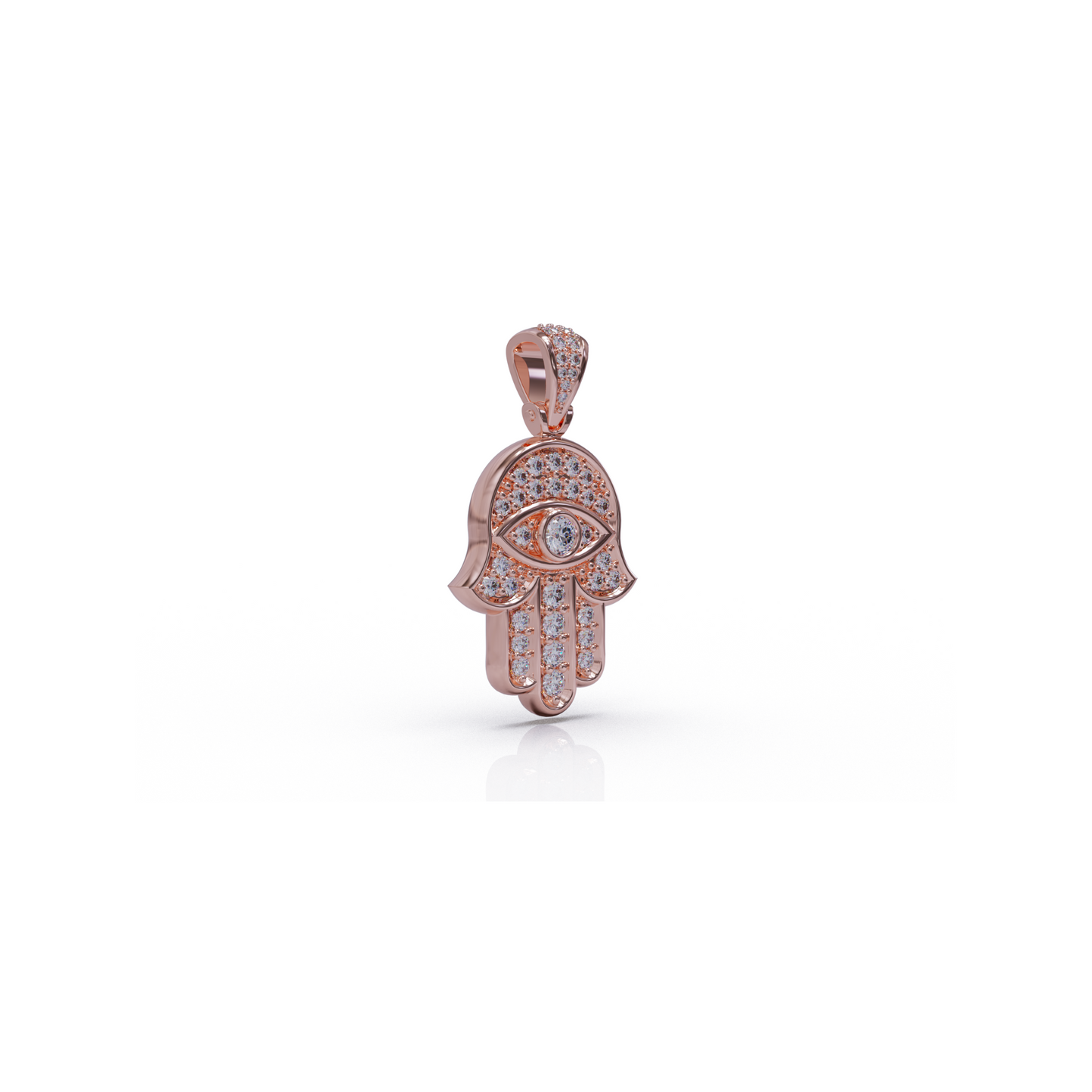 Silver Hamsa hand pendant