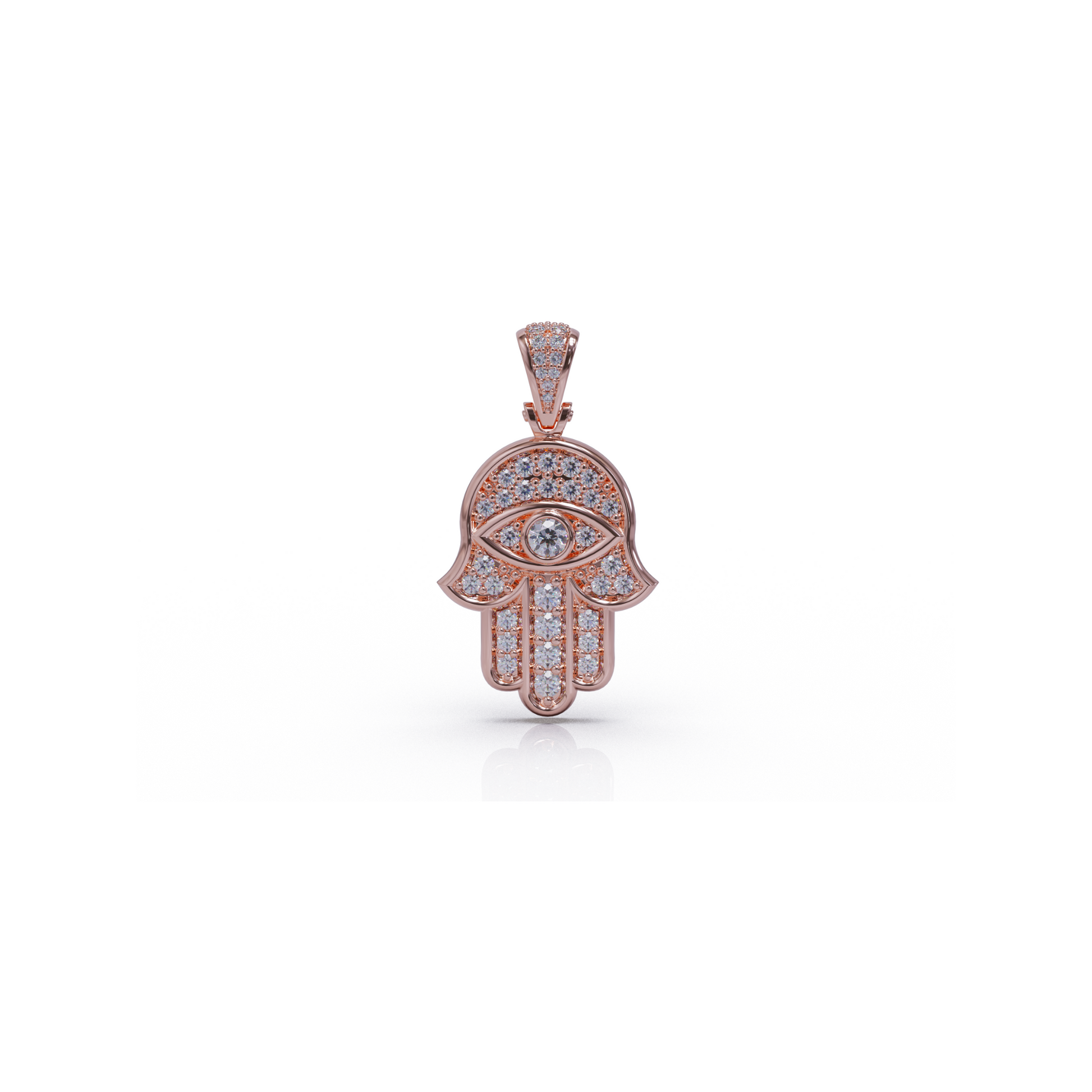 Silver Hamsa hand pendant