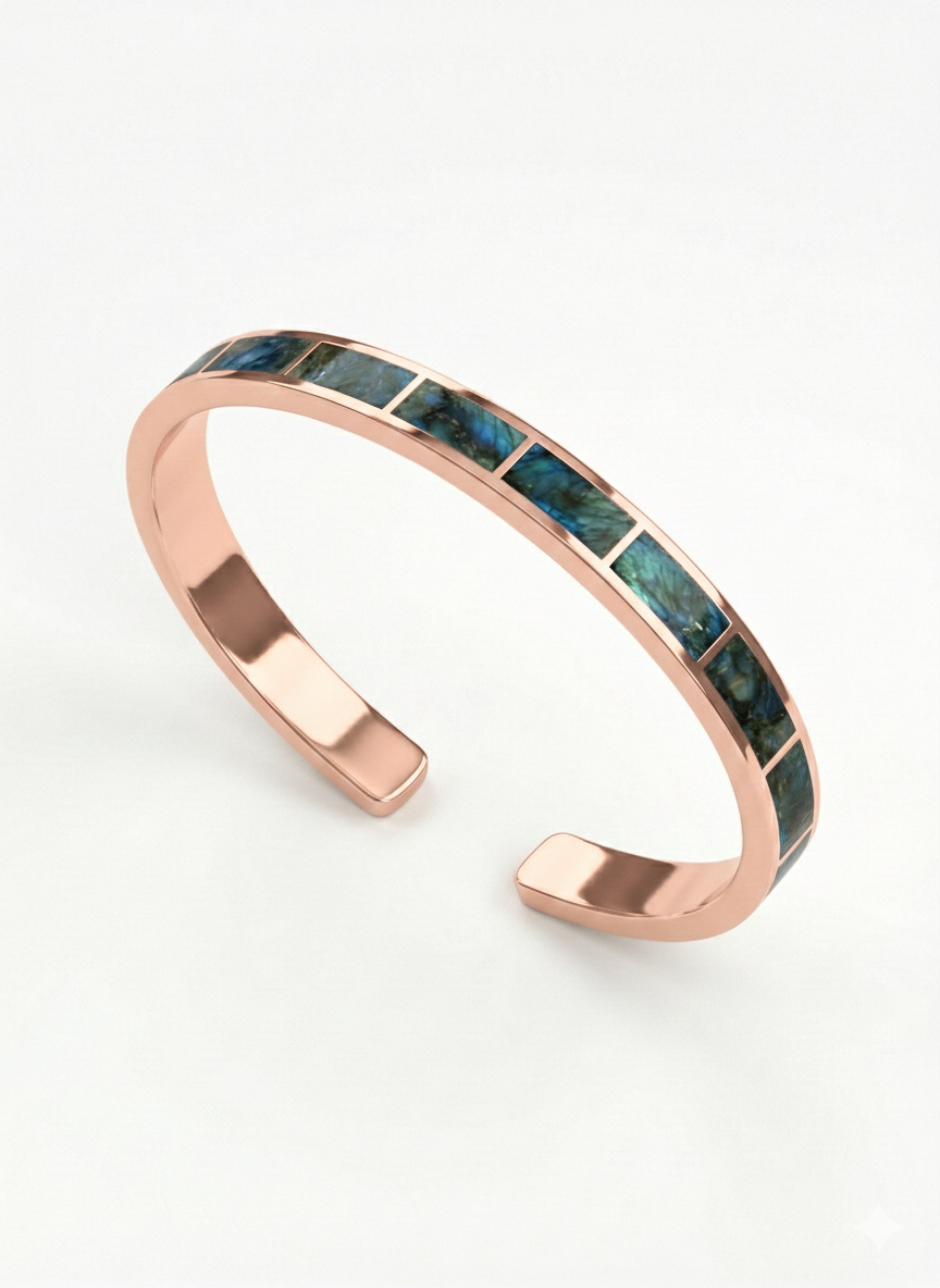 Alexi Inlay Silver Bracelet