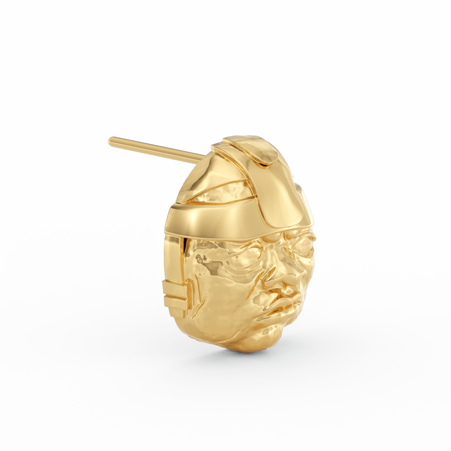 Head Of Olmec Earrings - By Naki Tech