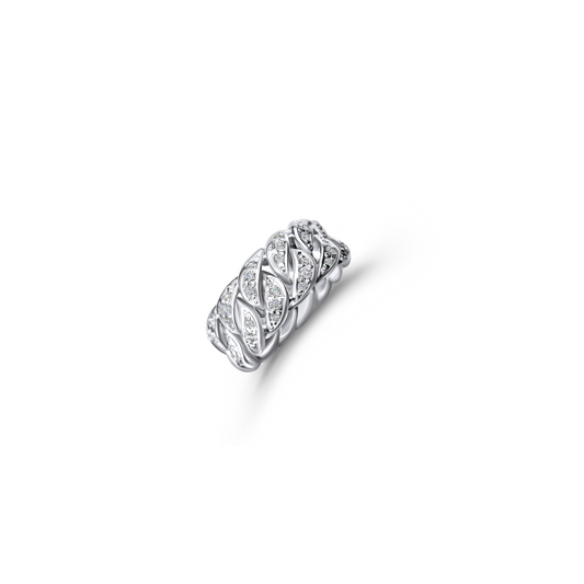 Cuban Link Ring Mens | Silver Ring
