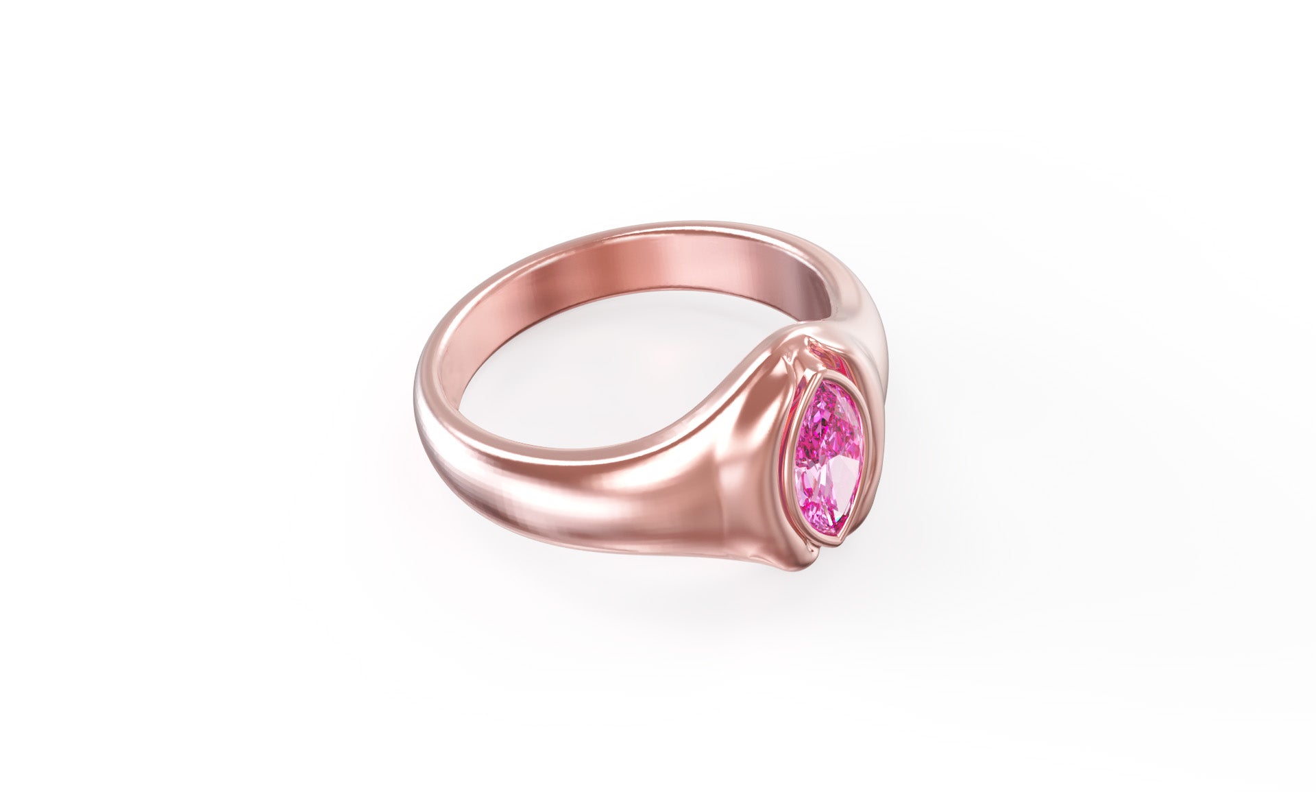 Signet Ring For Women | Rose Gold Signet Ring
