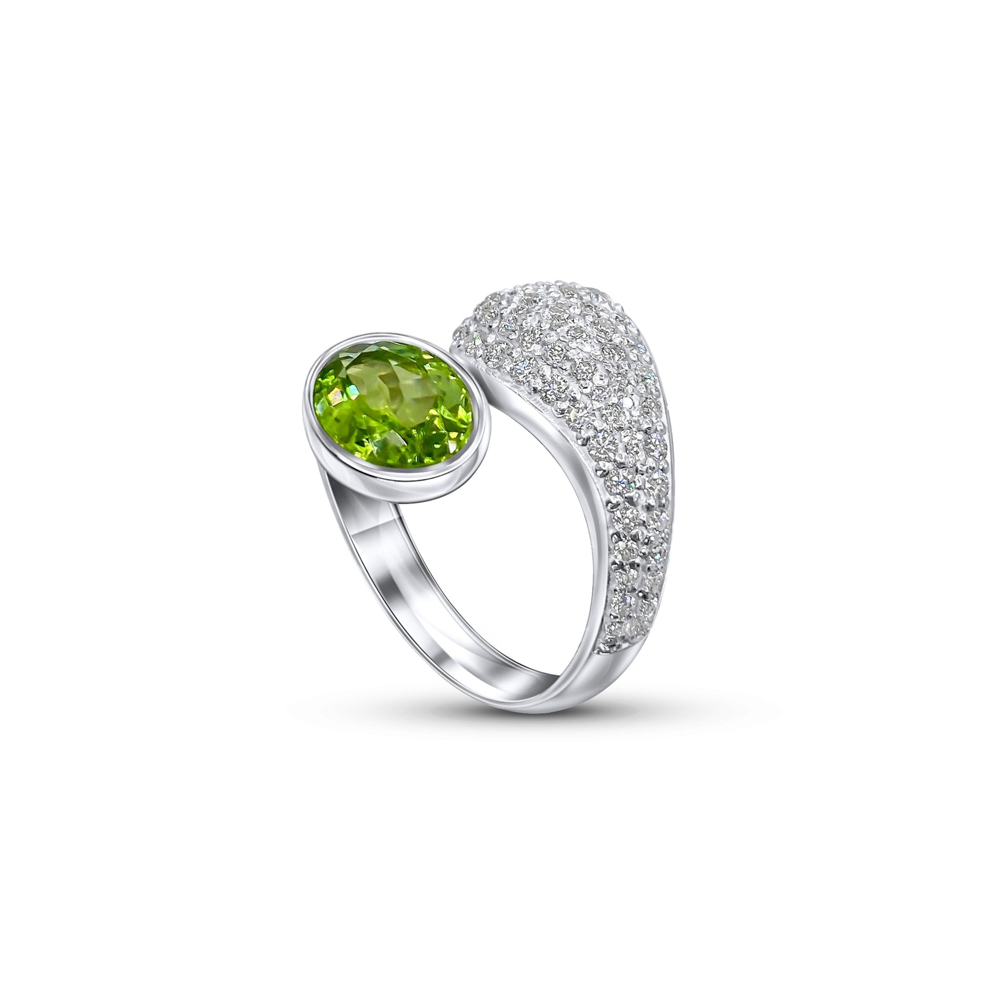Gold Gemstone Rings | White Gold Ring
