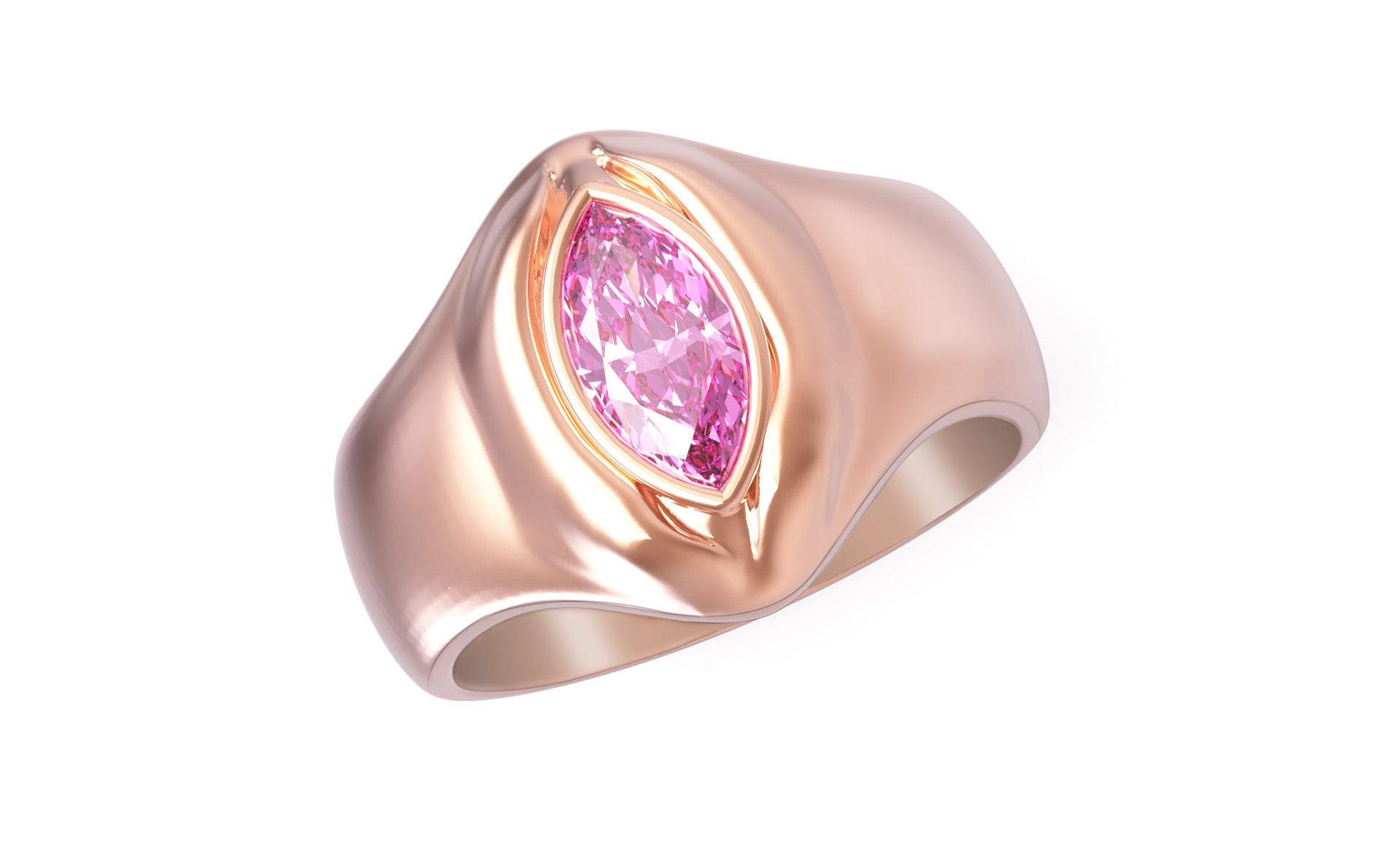 Custom Signet Ring | Rose Gold Signet Ring