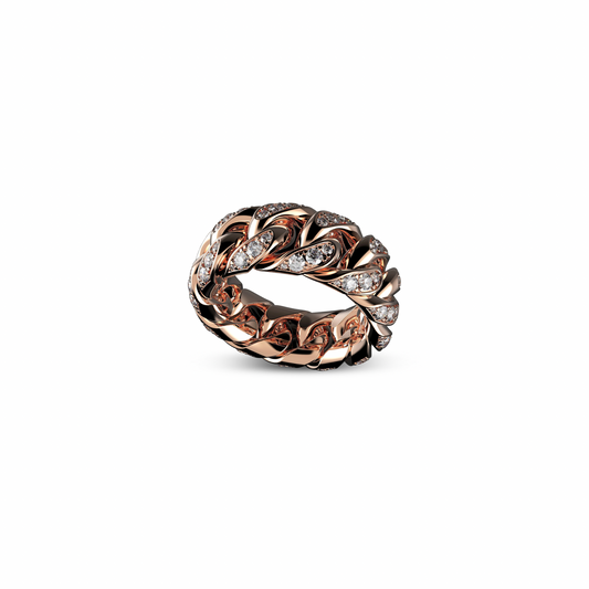 Rose Gold Mens Ring