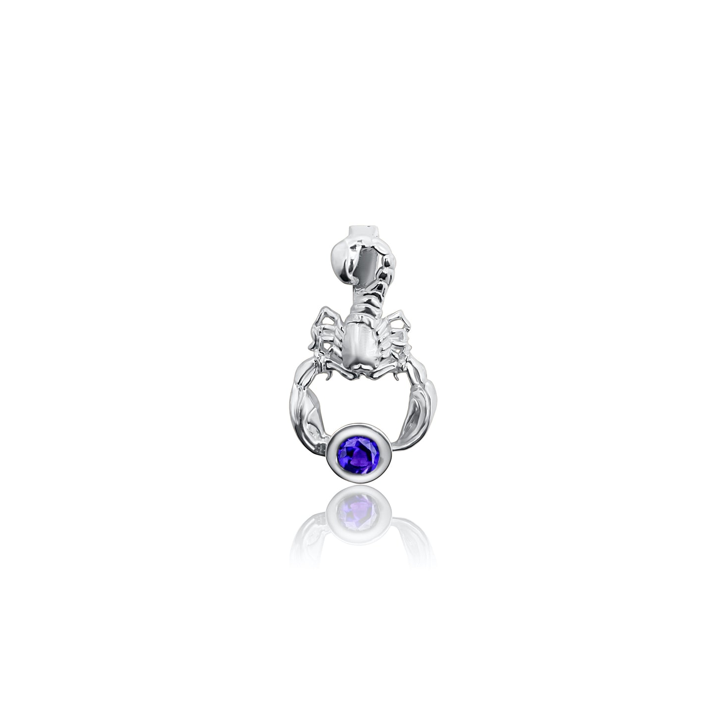 Zodiac, Fine jewelry, Gemstone Jewelry, Scorpio, Scorpion, Amethyst , pendant