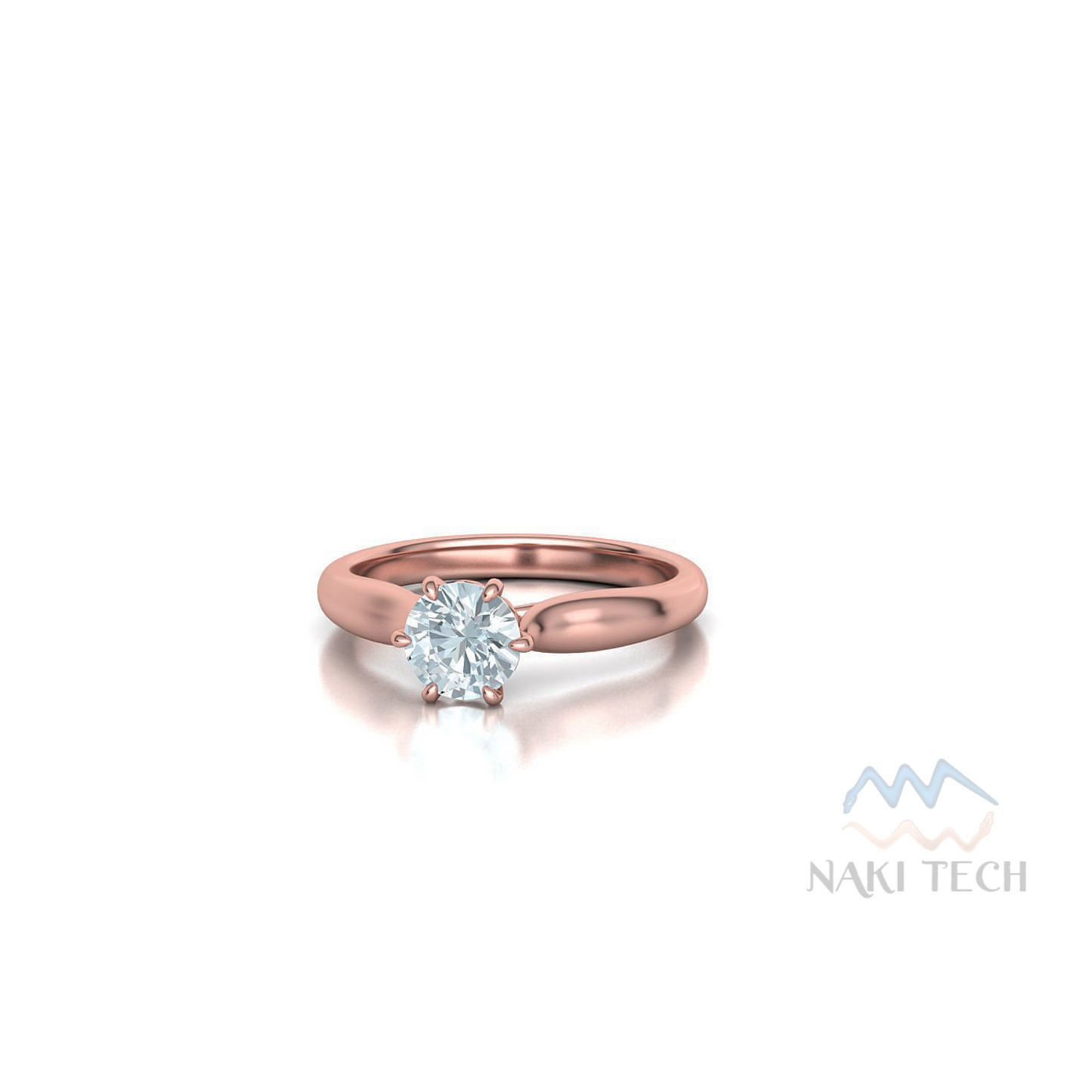 Diamond 3 Carat Engagement Ring | Rose Gold Engagement Ring