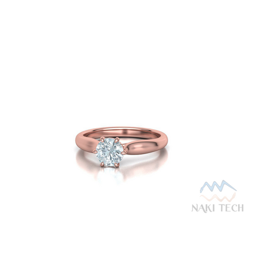 Diamond 3 Carat Engagement Ring | Rose Gold Engagement Ring