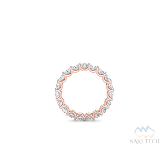 Emerald Cut Eternity Band | Rose Gold Eternity Band