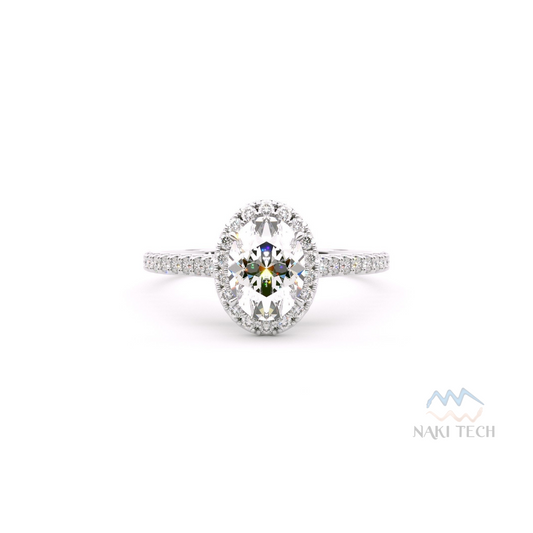 Oval Halo Engagement Rings | Oval Halo Ring